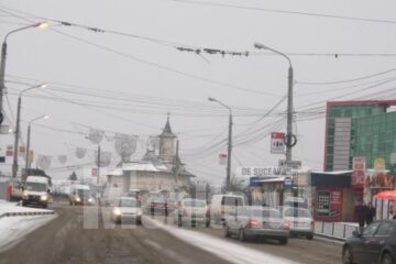 Utilajele de deszăpezire au acționat la timp în centrul Sucevei