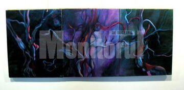Lucrare din expoziția Metallum (triptic de Ana-Maria Ovadiuc)