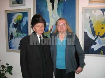Pictorul Mihai Ferbei și artista plastică Lucia Pușcașu