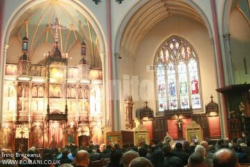 La Biserica Românească Holborn, din centrul Londrei, un adio trist în memoria lui Bogdan Gabriel Pădureț