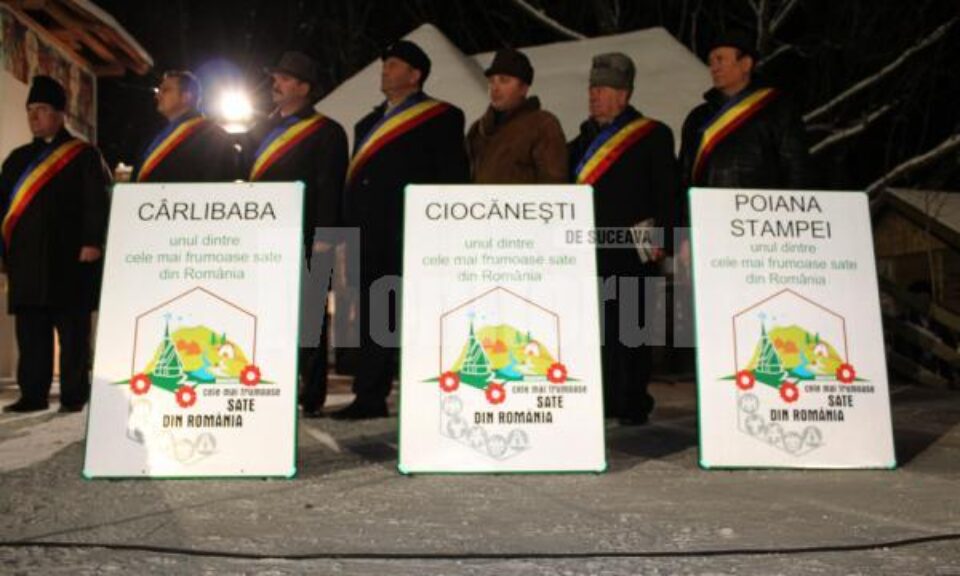 Plachetele acordate de Asociația „Cele mai frumoase sate din România”.