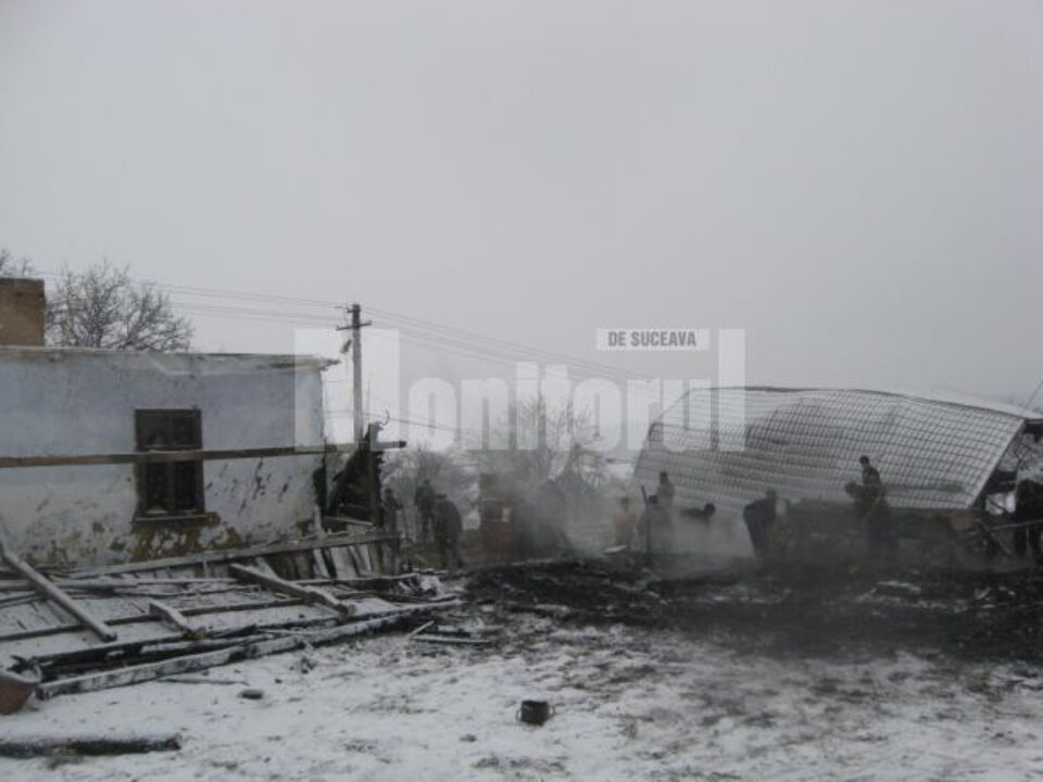 Imensul dezastru rămas în urma incendiului