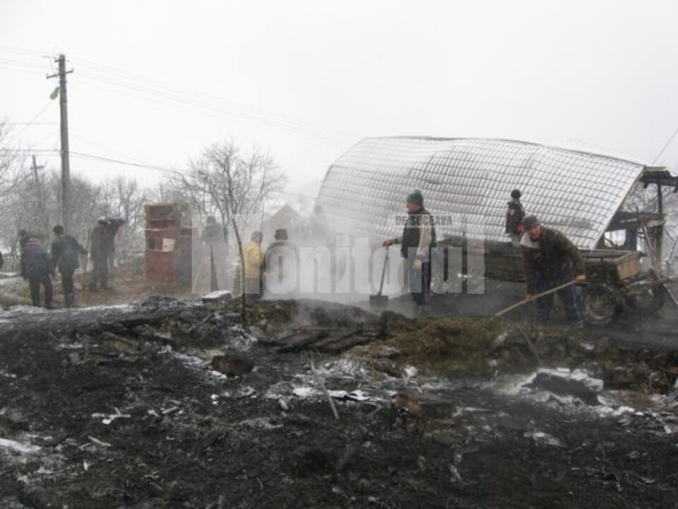 Imensul dezastru rămas în urma incendiului