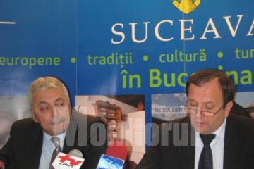 Directorul ADRNE, Constantin Apostol, și președintele Consiliului de Dezvoltare a Regiunii Nord-Est, Gheorghe Flutur