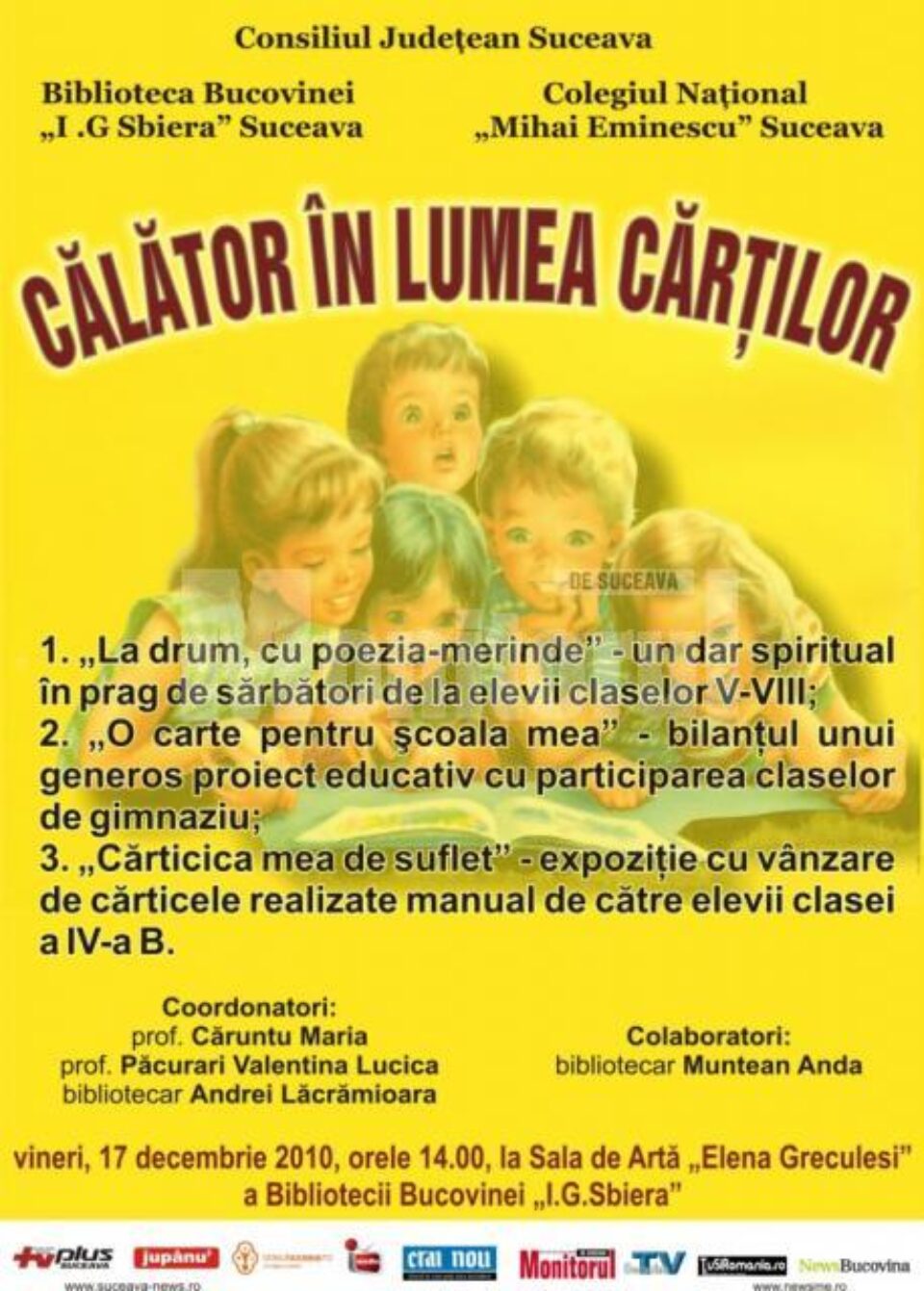 La Biblioteca Bucovinei: „Călător în lumea cărților”