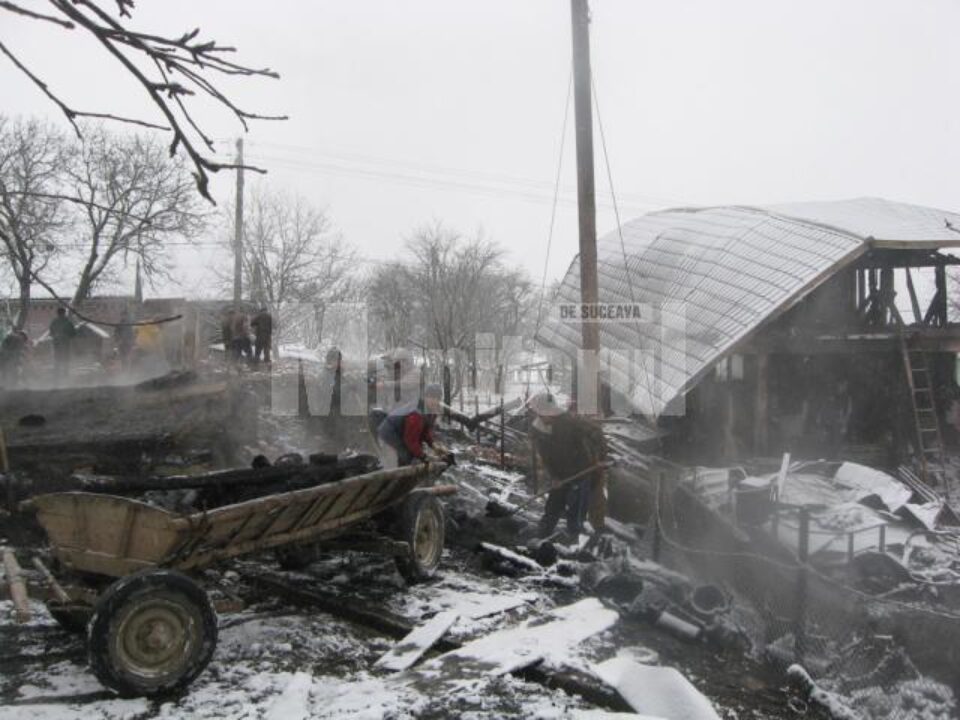 Imensul dezastru rămas în urma incendiului