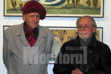 Maestrul Corneliu Tincu și prietenul său, artistul plastic Adrian Bocancea