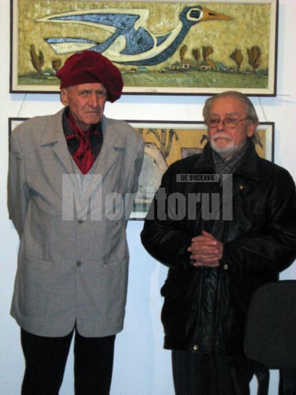 Maestrul Corneliu Tincu și prietenul său, artistul plastic Adrian Bocancea