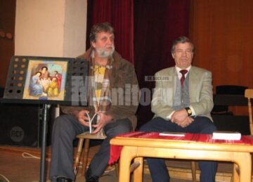 Arheologul Florin Hău și prof. univ. dr. Mihai Lazăr