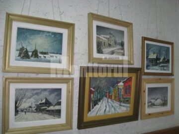 Secvență din expoziția Iarnă în Bucovina