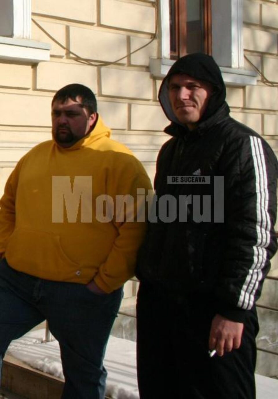 Ovidiu Petru Apetri, zis „Grasu”, (stânga) și Cristian Gheorghe Filipciuc, zis „Fila”