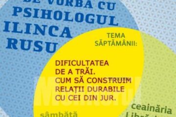 La Ceainăria Cărturești: De vorbă cu psihologul Ilinca Rusu