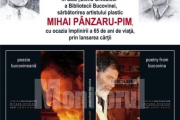 Aniversare și lansare de carte: Mihai Pânzaru PIM, „Poetry from Bucovina”