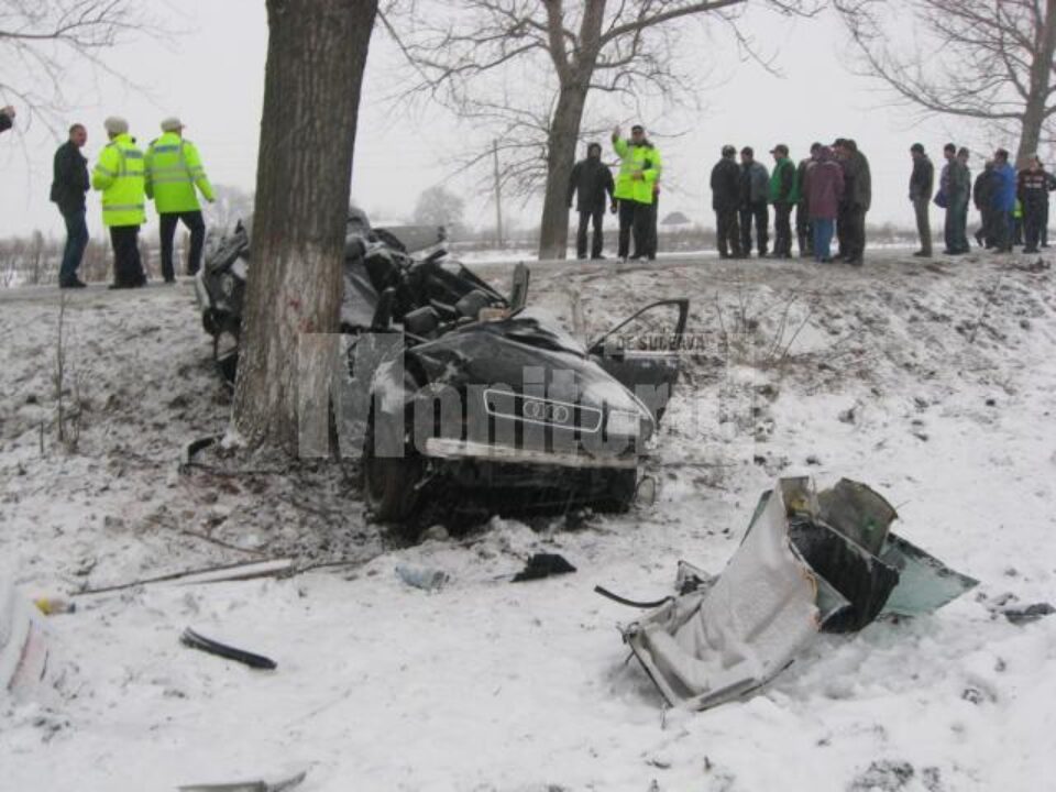 Cumplitul accident soldat cu patru morți, petrecut pe DN 2E, la Brăiești, în martie 2010