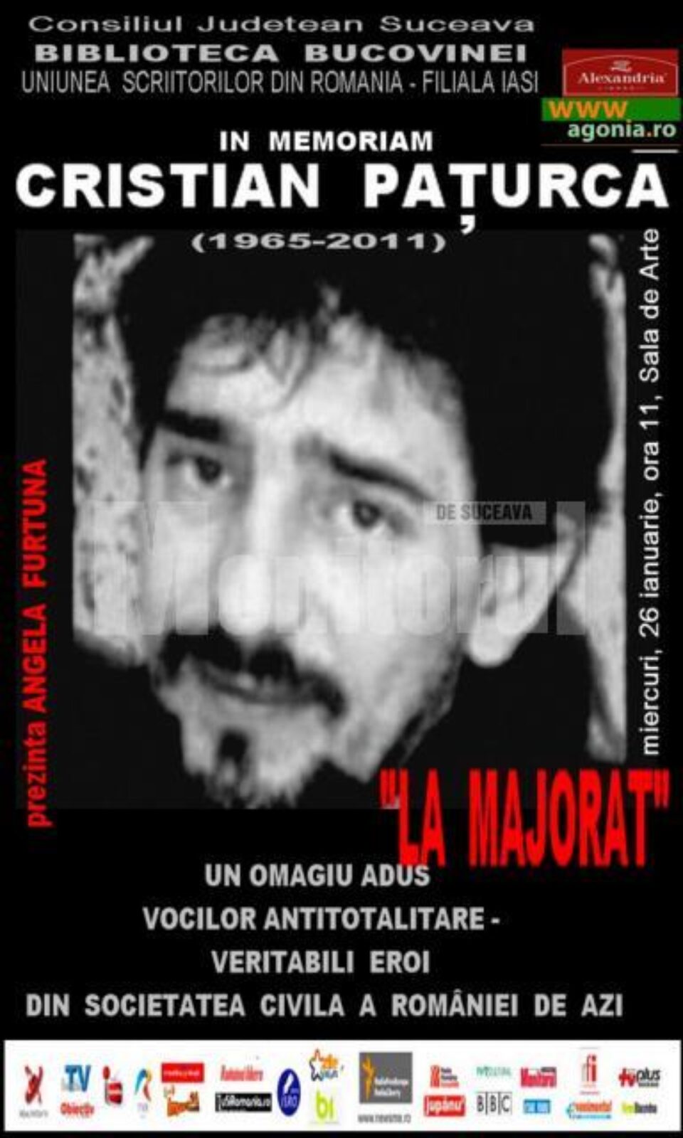 La Biblioteca Bucovinei: „In memoriam Cristian Pațurcă”