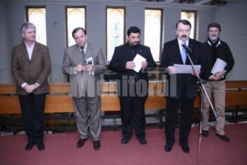 Președintele în exercițiu al SAAAPB Vasile Ilie anunțând premianții