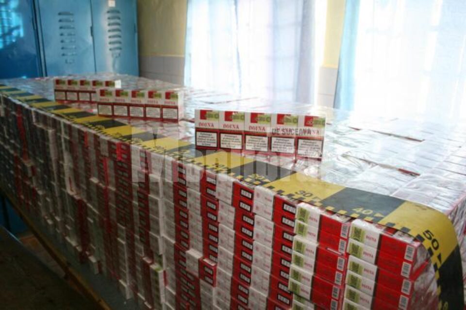 Cele 8.250 de pachete de țigări marca Doina au fost confiscate
