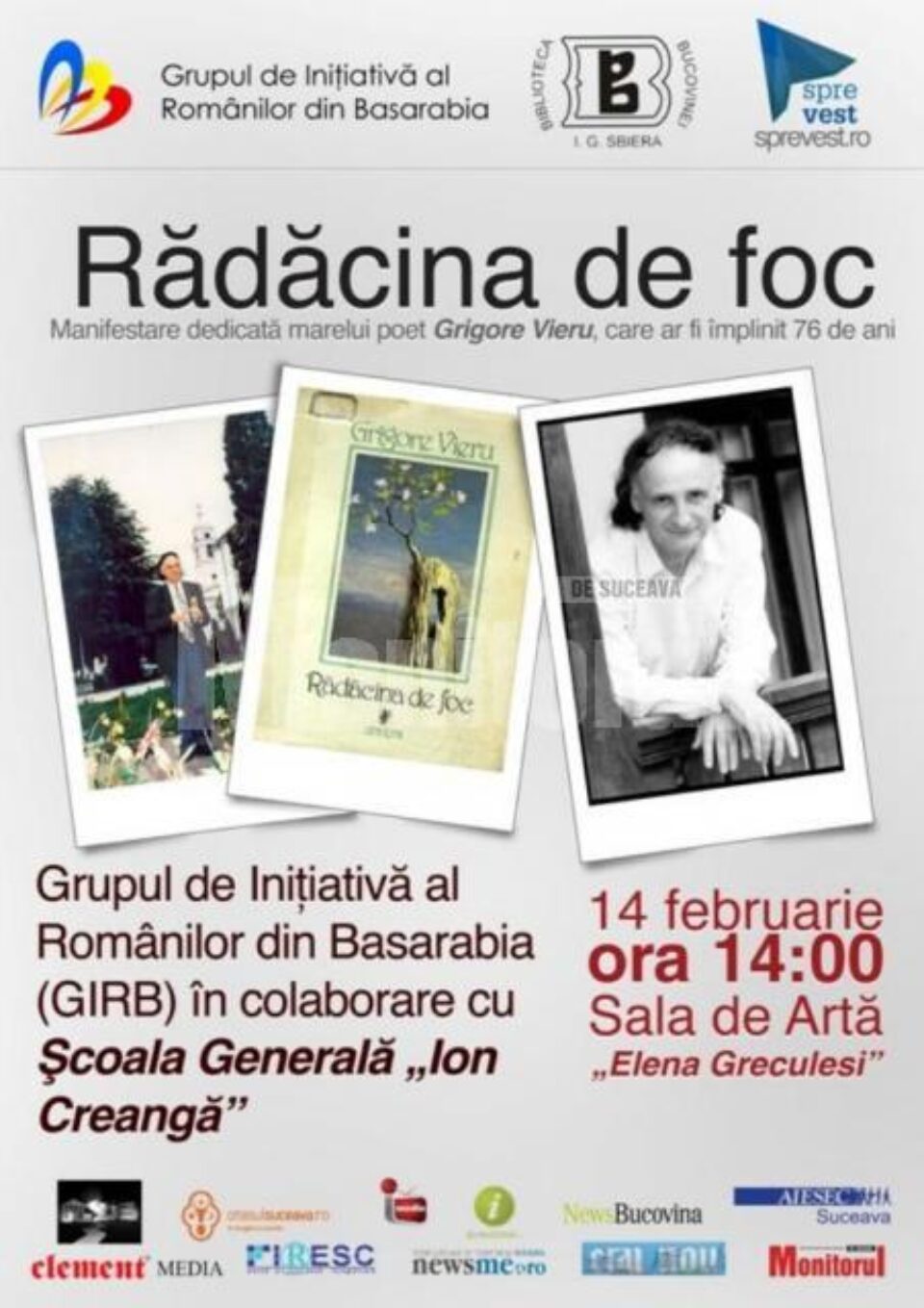 Remember Grigore Vieru: „Rădăcina de foc”