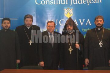 Părintele spiritual al armenilor din România, Excelența Sa Datev Agopian, a avut, ieri, o întâlnire oficială cu Gheorghe Flutur