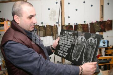 Cătălin Golea în atelier