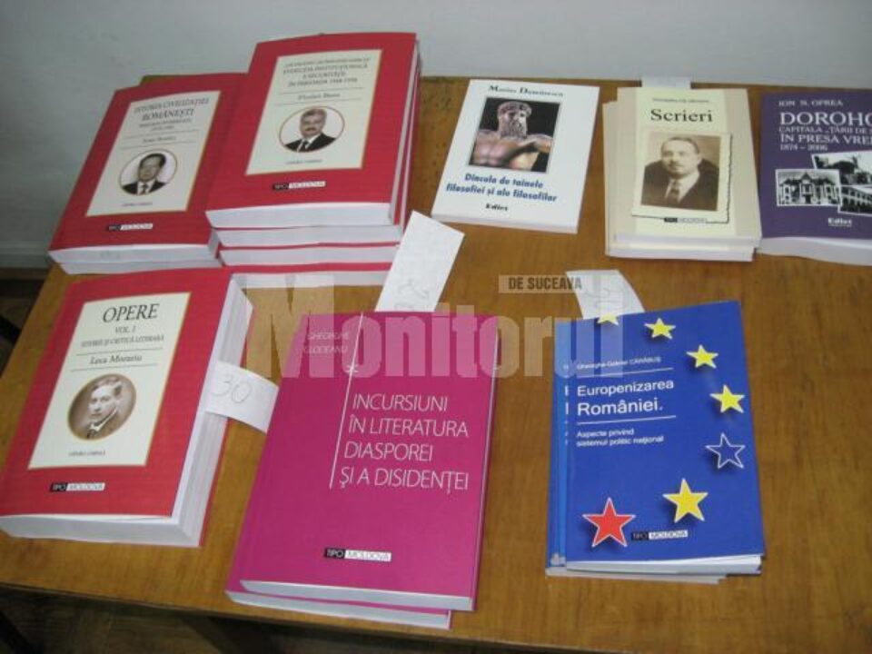 Primul volum Opere, de Leca Morariu, alături de alte cărți apărute la Editura Tipo Moldova Iași