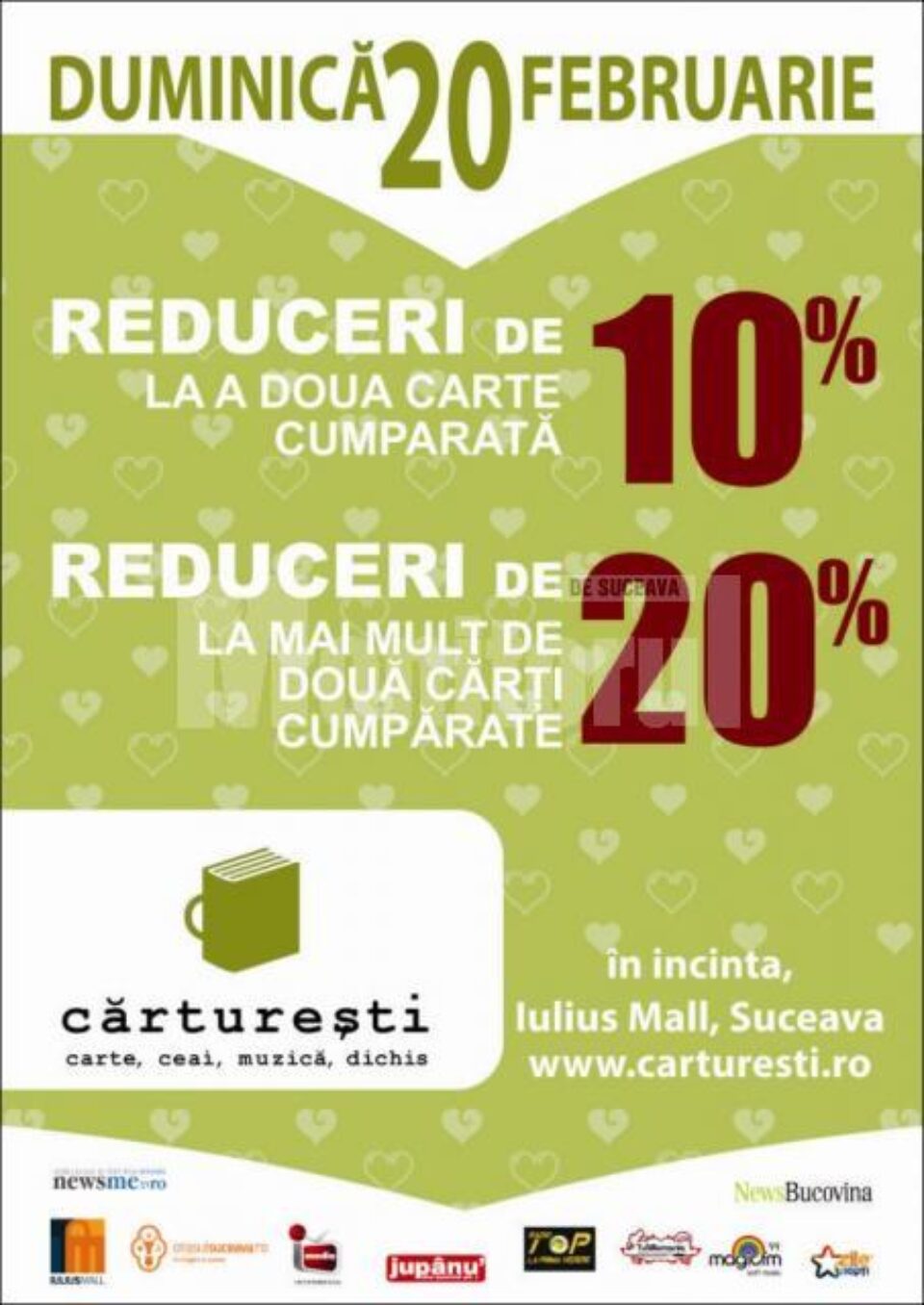 La Iulius Mall Suceava: Zi de reduceri la Librăria Cărturești