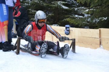 Pe pârtia improvizată de la Cârlibaba, sportivii dorneni au făcut legea