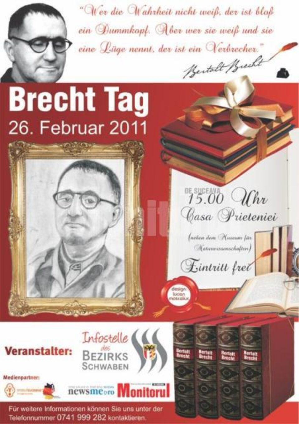 „Ziua Brecht”, la Casei Prieteniei