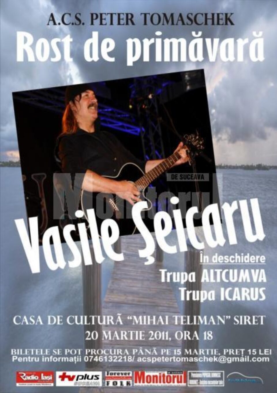 Vasile Șeicaru, în concert la Siret
