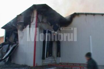 În flăcări: Un abator de 2,2 milioane de euro, făcut scrum de la un scurtcircuit electric