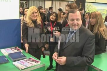 Elena Udrea și Gheorghe Flutur, la deschiderea Târgului Internațional de Turism din Berlin