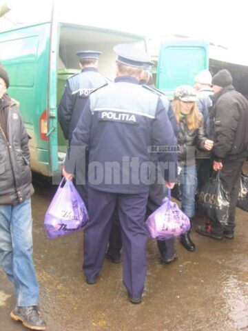 În acțiunea de ieri dimineață au fost implicați numeroși polițiști și jandarmi