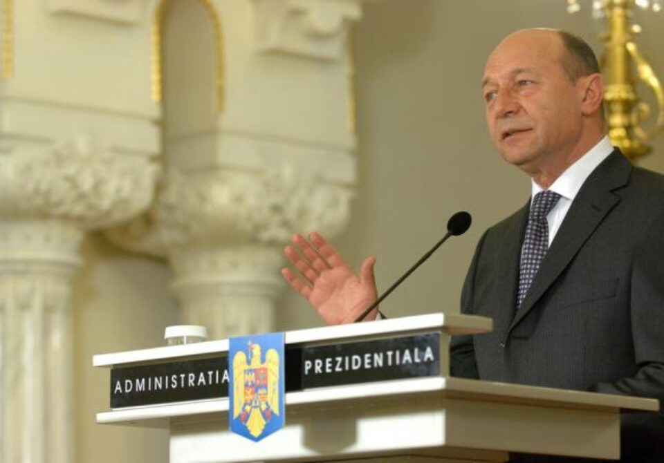 Președintele României, Traian Băsescu Foto: Sorin LUPȘA