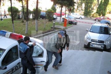 Frații Curaleț, în 2008, când au fost reținuți de oamenii legii