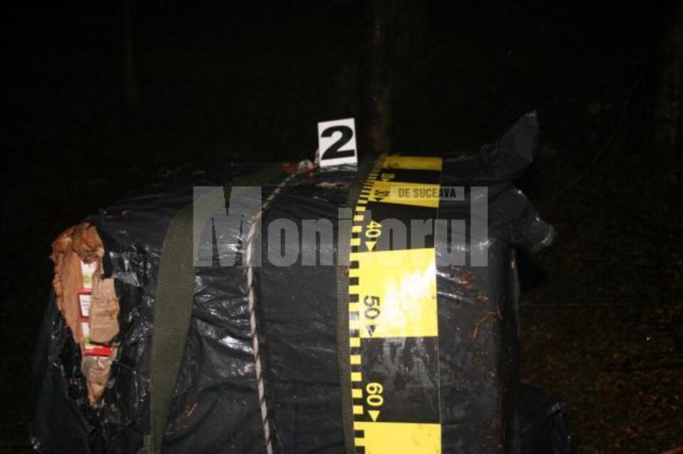 Colet cu țigări de contrabandă