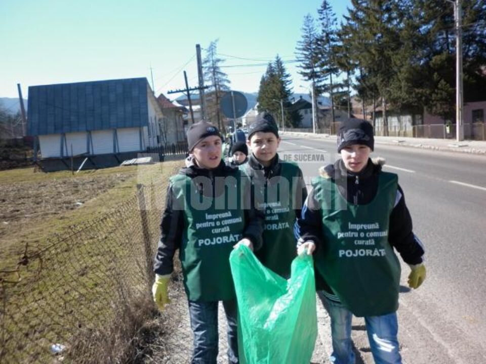 În comuna Pojorâta a demarat acțiunea „Curățenia de primăvară”