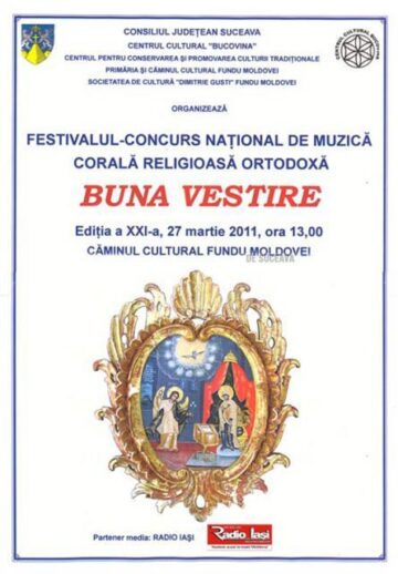 Festivalul Buna Vestire - afișul manifestării