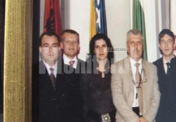 Filaret Moțco (al doilea din stânga) alături de colegi din partea ONU