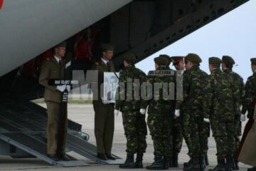 Corpul lui Filaret Moțco a fost adus ieri cu o aeronavă militară pe Aeroportul „Ștefan cel Mare” din Salcea