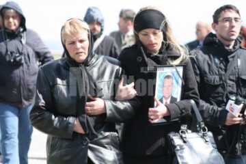 Membrii familiei au însotit trupul neînsufletit al lui Filaret Moțco Ceremonialul militar