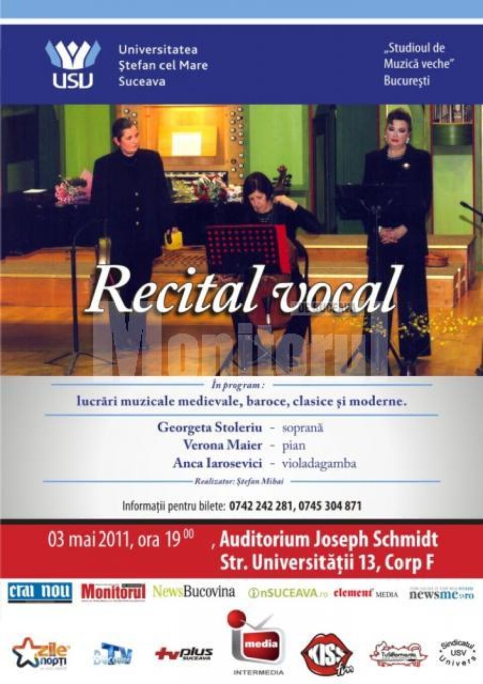 Recital vocal susținut de soprana Georgeta Stoleriu