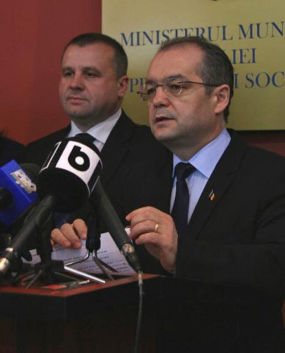 Boc: Sunt la Ministerul Muncii, nu la Ministerul Lenei Foto: CAPP