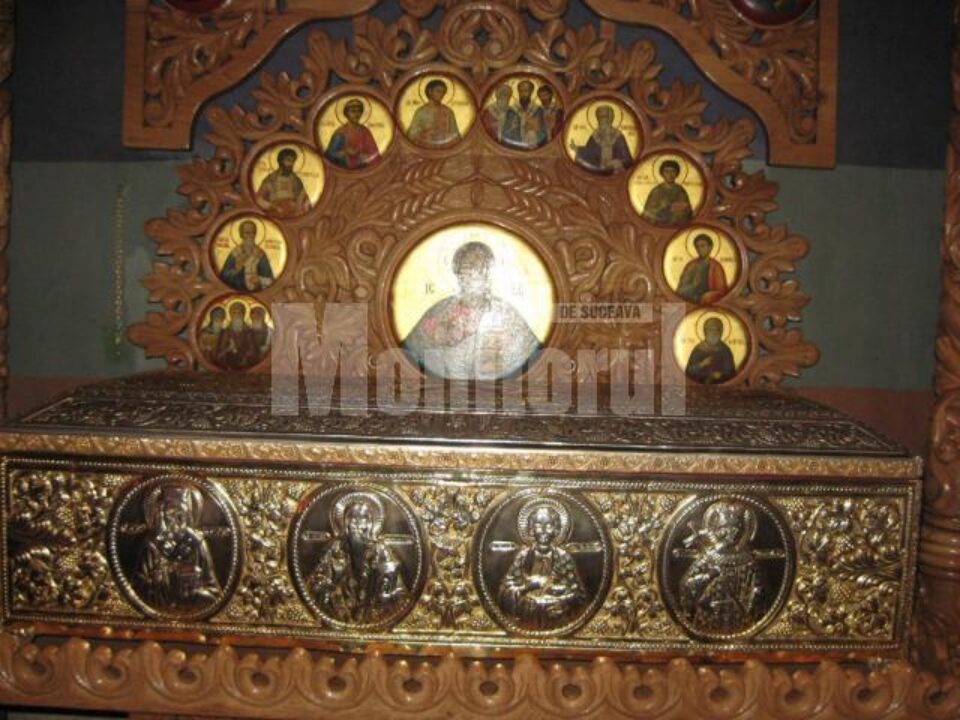Racla cu sfinte moaște din biserica de la Spitalul Vechi
