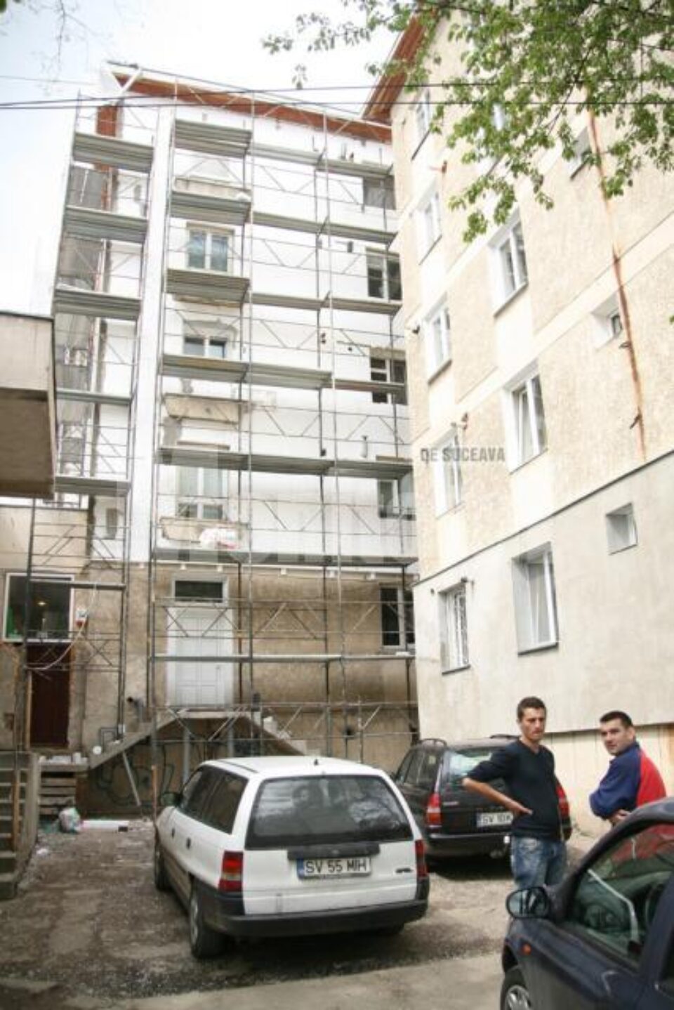 Blocul la care s-a petrecut tentativa de furt