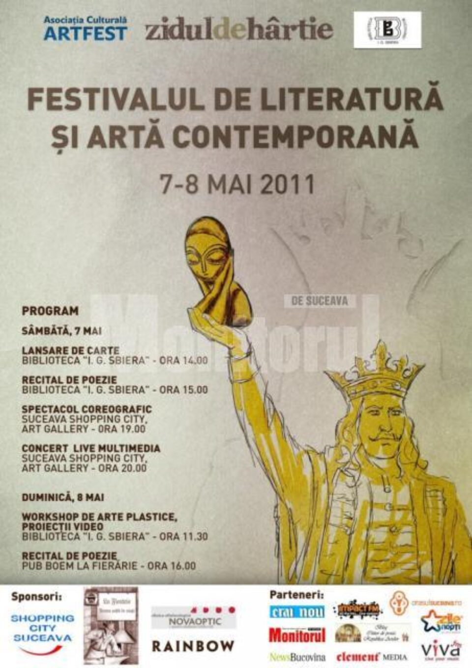 Invitați din șapte state, prezenți la festivalul de literatură organizat de Cenaclul „Zidul de hârtie” Invitați din șapte state, prezenți la festivalul de literatură organizat de Cenaclul „Zidul de hârtie”