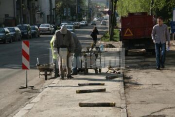 Muncitorii au început să lucreze ieri dimineață
