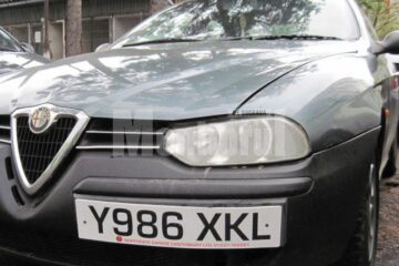 Autoturismul Alfa Romeo cu care a fugit tânărul din Vicov