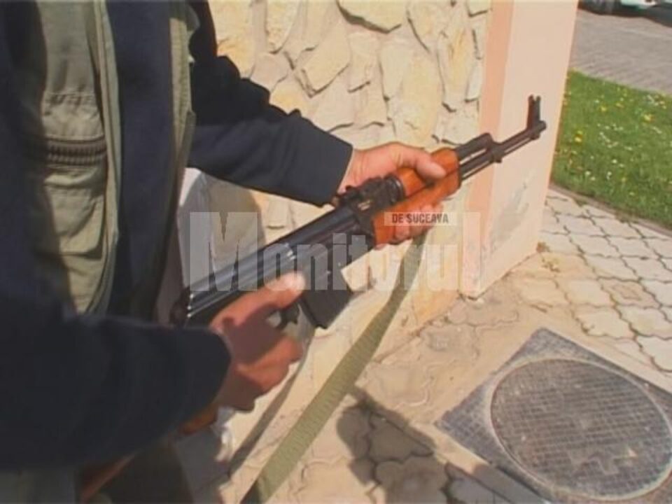 Un astfel de pistol mitralieră a fost furat din incinta cantonului silvic