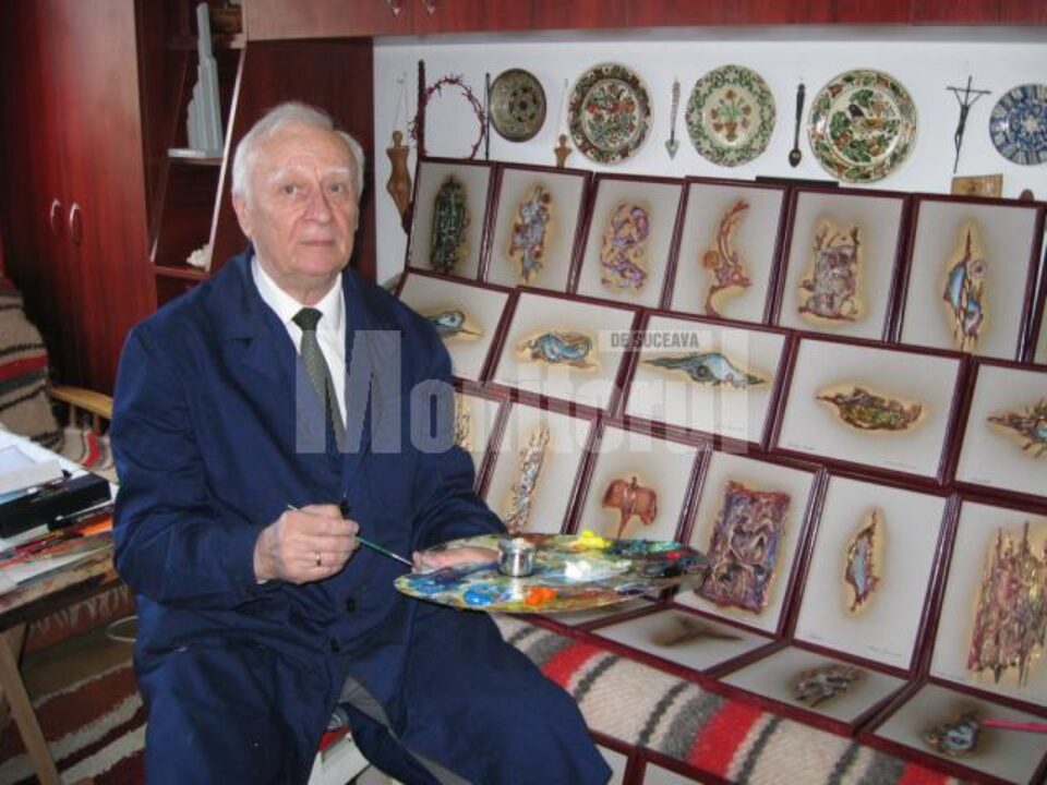 Radu Bercea în atelier