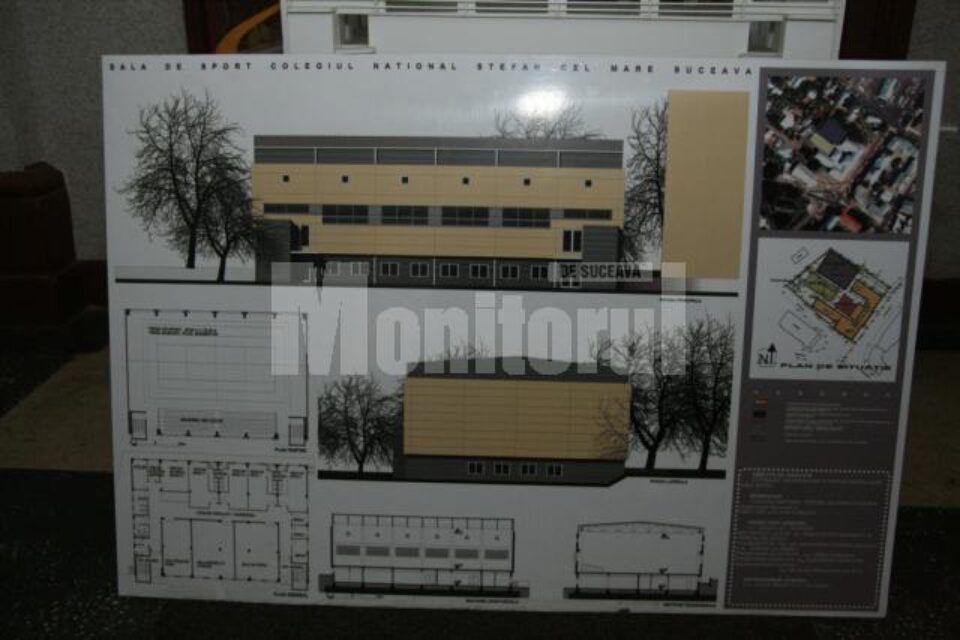 Viitoarea sală de sport a colegiului Ștefan cel Mare a început să prindă contur